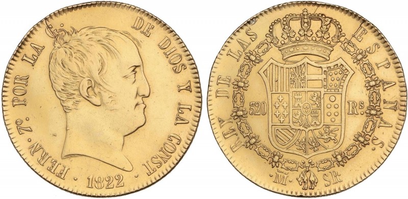 SPANISH MONARCHY: FERDINAND VII
Ferdinand VII
320 Reales. 1822. MADRID. S.R. 2...