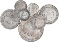 SPANISH MONARCHY: ELISABETH II
Elisabeth II
Lote 8 monedas 1 (4), 2 Reales, 50 Céntimos de Escudo (2) y 1 Escudo. 1848 a 1868. BARCELONA y MADRID (7...
