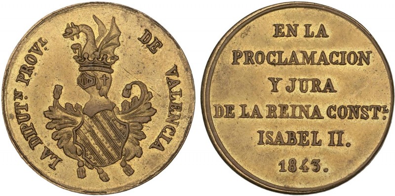 SPANISH MONARCHY: ELISABETH II
Elisabeth II
Medalla Mayoría de Edad. 1843. DIP...