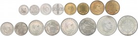 PESETA SYSTEM: ESTADO ESPAÑOL
Estado Español
Serie 8 monedas 10 Céntimos a 100 Pesetas. (*71). En tira original F.N.M.T. La de 100 Pesetas (*19-70)....
