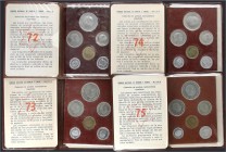 PESETA SYSTEM: ESTADO ESPAÑOL
Estado Español
Lote 4 series 6 monedas 10 Céntimos a 50 Pesetas. (*72, 73, 74 y 75). Serie completa en carteritas orig...