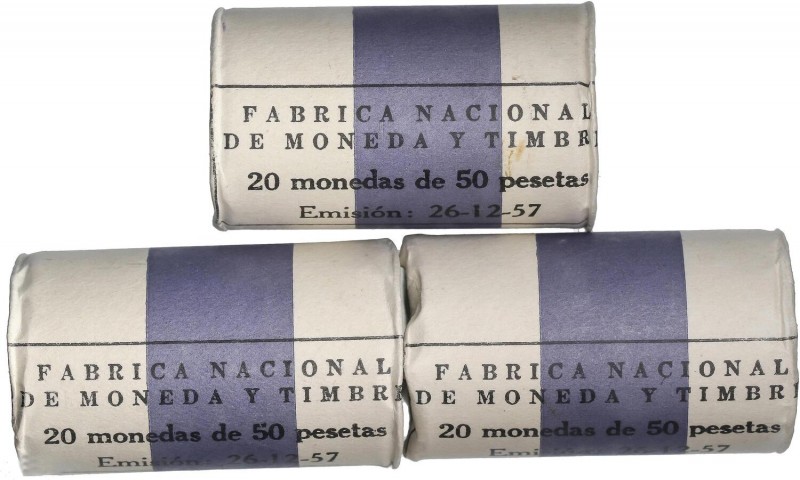 PESETA SYSTEM: ESTADO ESPAÑOL
Cartridge and F.N.M.T.
Lote 200 monedas 50 Peset...