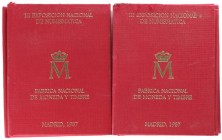PESETA SYSTEM: JUAN CARLOS I
Juan Carlos I
Lote 10 series 2 monedas 1 y 200 Pesetas. 1987 (*E-87). III Exposición Nacional de Numismática con medall...
