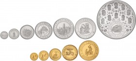 PESETA SYSTEM: V CENTENARIO
5th Centenary Discovery of America
Serie 12 monedas 100, 200, 500, 1.000, 2.000, 5.000 (2), 10.000 (2), 20.000, 40.000 y...