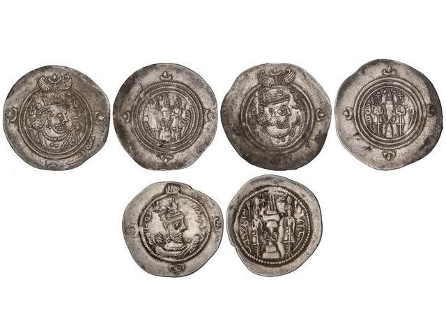 SASSANIDS COINS
Lote 3 monedas Dracma. HORMAZD IV y KHUSRO II (2). SASÁNIDAS. A...