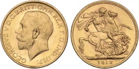 WORLD COINS: AUSTRALIA
Australia
Soberano. 1912-M. JORGE V. MELBOURNE. 7,96 grs. AU. Fr-39 ; KM-29. EBC.