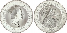 WORLD COINS: AUSTRALIA
Australia
2 Dólares. 1992. 2 onzas. AR. Kookaburra sobre tocón mirando a izquierda. En cápsula original. A EXAMINAR. KM-179. ...