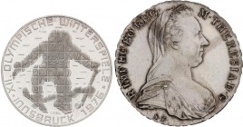 WORLD COINS: AUSTRIA
Austria
Lote 2 monedas Thaler y 100 Chelines. 1780-S.F (siglo XX) y 1976. 28,05 y 23,90 grs. AR. Thaler Mª Teresa Reacuñación O...