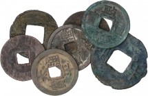 WORLD COINS: CHINA
China
Lote 7 monedas Bang Liang, Wu Zhu y Cash. A EXAMINAR. Hartill-7.17, 8.8, 16.16, 16.442, 16.486, 20.296. MBC- a MBC+.