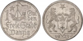 WORLD COINS: DANZIG
Danzig
1 Gulden. 1923. 4,91 grs. AR. KM-145. MBC+.