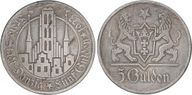 WORLD COINS: DANZIG
Danzig
5 Gulden. 1923. 24,59 grs. AR. KM-147. MBC+.