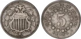 WORLD COINS: UNITED STATES
Unites States of America
5 Centavos. 1866. CuNi. KM-96. MBC+.