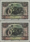 SPANISH BANK NOTES: BANCO DE ESPAÑA
Spanish Banknotes
Lote 2 billetes 25 Pesetas. 15 Julio 1907. Patio de los Leones. Los dos sello en seco GOBIERNO...