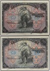SPANISH BANK NOTES: BANCO DE ESPAÑA
Spanish Banknotes
Lote 2 billetes 50 Pesetas. 24 de Septiembre 1906. Serie B y C. Sello en seco GOBIERNO PROVISI...