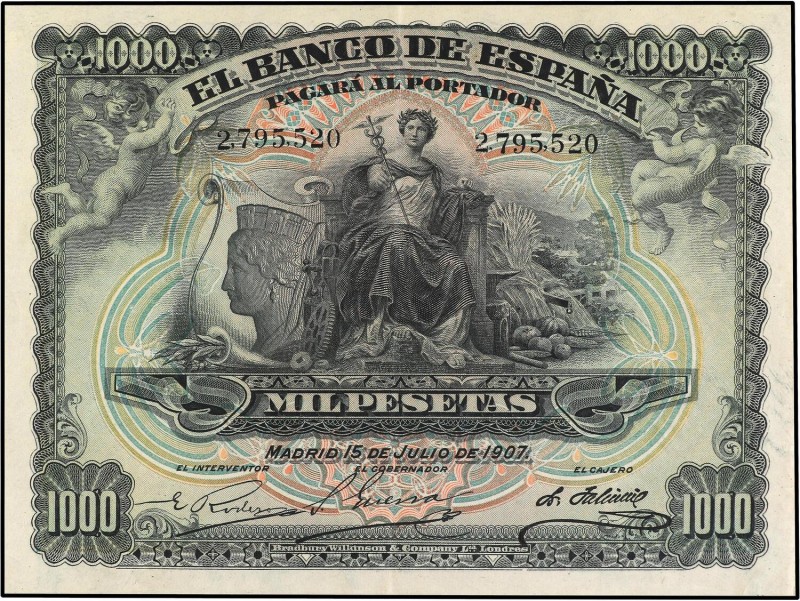 SPANISH BANK NOTES: BANCO DE ESPAÑA
Spanish Banknotes
1.000 Pesetas. 15 Julio ...