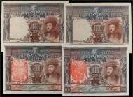 SPANISH BANK NOTES: BANCO DE ESPAÑA
Spanish Banknotes
Lote 4 billetes 1.000 Pesetas. 1 Julio 1925. Todos sello en seco GOBIERNO PROVISIONAL y 2 con ...
