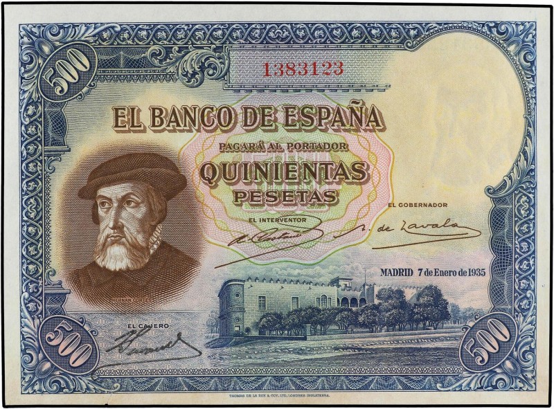 SPANISH BANK NOTES: CIVIL WAR, REPUBLICAN ZONE
Spanish Banknotes
500 Pesetas. ...