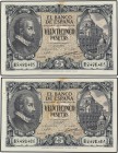 SPANISH BANK NOTES: ESTADO ESPAÑOL
Estado Español
Lote 2 billetes 25 Pesetas. 9 Enero 1940. Herrera. Serie B. Pareja correlativa. (Ambos manchas de ...