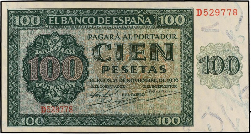 SPANISH BANK NOTES: ESTADO ESPAÑOL
Estado Español
100 Pesetas. 21 Noviembre 19...