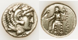 MACEDONIAN KINGDOM. Alexander III the Great (336-323 BC). AR tetradrachm (25mm, 16.91 gm, 7h). Choice VF, porosity. Late lifetime or early posthumous ...