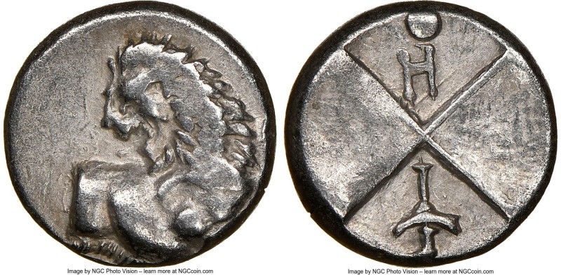 THRACE. Chersonesus. Ca. 4th century BC. AR hemidrachm (13mm). NGC VF, edge cut....