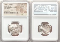 ATTICA. Athens. Ca. 440-404 BC. AR tetradrachm (25mm, 17.20 gm, 9h). NGC Choice AU 5/5 - 3/5. Mid-mass coinage issue. Head of Athena right, wearing cr...