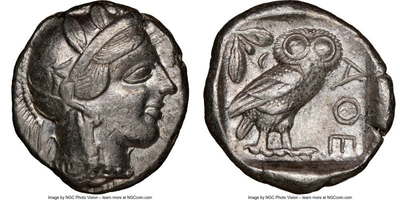 ATTICA. Athens. Ca. 440-404 BC. AR tetradrachm (25mm, 17.19 gm, 7h). NGC Choice ...