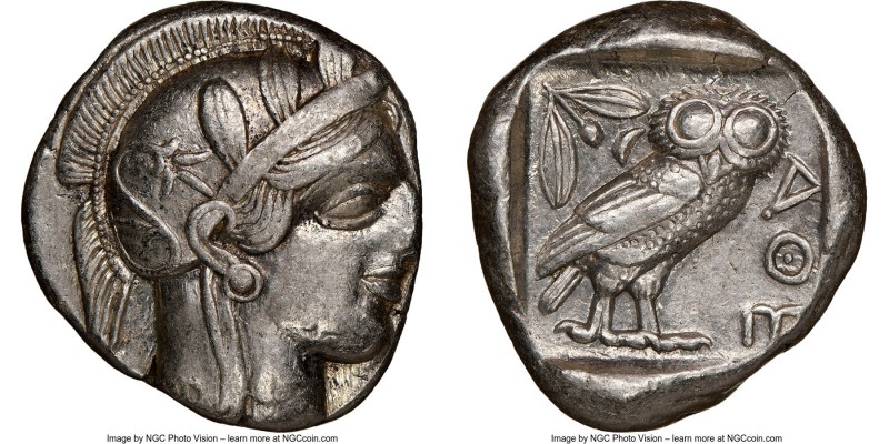 ATTICA. Athens. Ca. 440-404 BC. AR tetradrachm (25mm, 17.14 gm, 12h). NGC Choice...