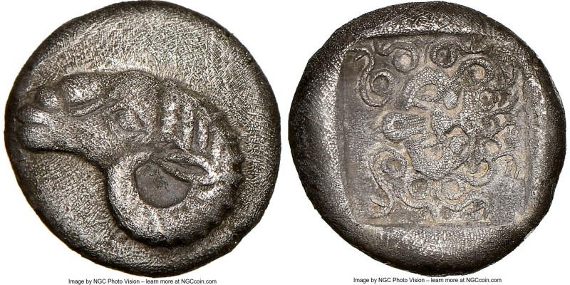 TROAS. Cebren. Ca. 5th Century BC. AR Hemidrachm (10mm, 1.85 gm, 1h). NGC AU 5/5...