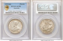 George V Florin 1921-(m) AU58 PCGS, Melbourne mint, KM27. A scarce survivor with traces of original luster that is on the cusp of Mint State.

HID09...