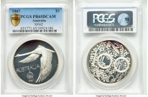 Andor Meszaros silver Proof Unofficial Proof Pattern Dollar 1967 PR65 Deep Cameo PCGS, KM-XM2. Mintage: 750. Deep mirrored fields and contrasting came...