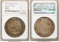 Archduke Leopold Taler 1632 MS62 NGC, Hall mint, KM629.2, Dav-3338. Steely central devices yield to album-toned legends on this near choice offering....