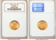 George V gold 5 Dollars 1912 MS63 NGC, Ottawa mint, KM26. A brilliant representative with full cartwheel luster and deep honey-gold patination.

HID...