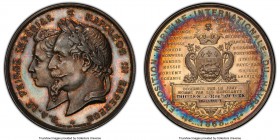 Napoleon III silver Specimen "Le Havre Maritime Exhibition" Medal 1868 SP64 PCGS, Divo-581. 41mm. By C. Trotin. Awarded to Thomas Silver of New York R...