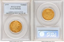 George III gold Guinea 1777 XF40 PCGS, KM604. AGW 0.2462 oz. 

HID09801242017

© 2020 Heritage Auctions | All Rights Reserved