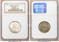 Gloucestershire. Cheltenham silver Farthing Token 1788 MS65 NGC, D&H-73. Argent surfaces permeate this impeccable and scarce Conder token. Ex. James W...