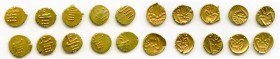 Cochin 10-Piece Lot of Uncertified gold Fanams ND (17th-18th Century) XF, Fr-1504. Average size 7mm. Average weight 0.37gm. Sold as is, no returns. 
...
