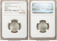 Netherlands East Indies. Japanese Occupation tin alloy 10 Sen NE 2604 (1944) MS64 NGC, Osaka mint, KM-Y66. Issue from the Japanese occupation of the N...