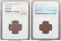 Overyssel. Provincial Duit 1766 MS65 Brown NGC, Kampen mint, KM90. 

HID09801242017

© 2020 Heritage Auctions | All Rights Reserved