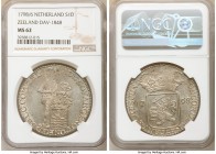 Batavian Republic silver Ducat (Rijksdaalder) 1798/6 MS62 NGC, KM10.6. Dav-1848. Argent silver with steel blue and gold tone, sharp overdate. 

HID0...