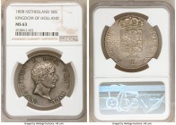 Kingdom of Holland. Louis Napoleon 50 Stuivers 1808 MS63 NGC, Utrecht mint, KM28, Dav-228. Lilac-gray toning with mint bloom. 

HID09801242017

© ...