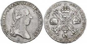 Austria. Francis II. 1 kronenthaler. 1796. Kremnitz. B. (Herinek-178). Ag. 29,38 g. Choice VF. Est...120,00.   

SPANISH DESCRIPTION: Austria. Francis...