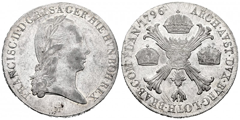 Austria. Franz II. Kronentaler (Crocione). 1796. Milano. M. (Km-239). (Dav-1390)...