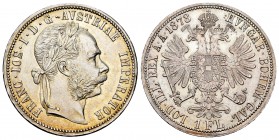 Austria. Franz Joseph I. Florin. 1878. (Km-2222). Ae. 12,32 g. Original luster. AU. Est...50,00.   

SPANISH DESCRIPTION: Austria. Franz Joseph I. Flo...