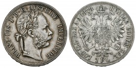 Austria. Franz Joseph I. 1 florín. 1878. (Km-2222). Ag. 12,27 g. Almost XF. Est...30,00.   

SPANISH DESCRIPTION: Austria. Franz Joseph I. 1 florín. 1...