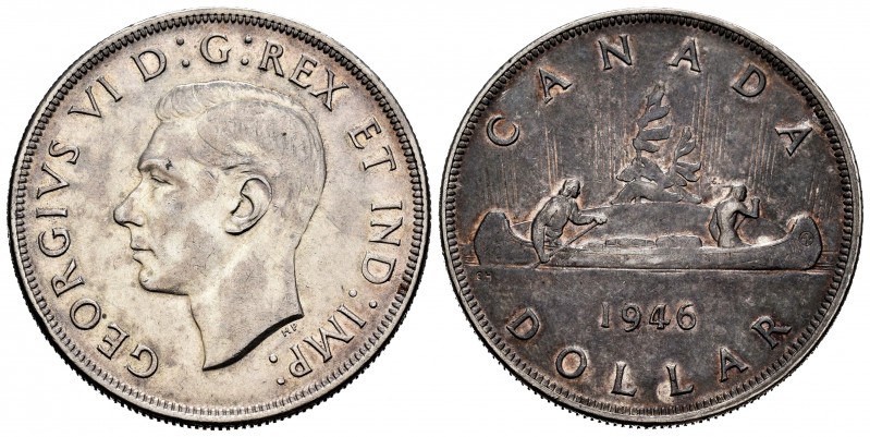 Canada. George VI. 1 dollar. 1946. (Km-37). Ag. 23,27 g. XF. Est...60,00.   

SP...