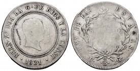 El Salvador. 4 reales. 1834. (Km-104). Ag. 12,71 g. Countermark type II (zig-zag) over 20 reales Bilbao. Very rare. Almost VF. Est...100,00.   

SPANI...