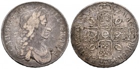 Great Britain. Charles II. 1 crown. 1682/1. (Km-445.1). (Dav-37768). Ag. 29,16 g. Overdate. Almost VF. Est...220,00.   

SPANISH DESCRIPTION: Gran Bre...
