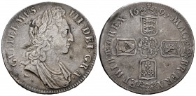 Great Britain. William III. 1 crown. 1695. (S-3470). (Km-486). Ag. 29,18 g. Legend SEPTIMO on the edge. Rare. Choice VF. Est...300,00.   

SPANISH DES...