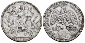 Mexico. 1 peso. 1913. (Km-453). Ag. 27,01 g. Choice VF. Est...70,00.   

SPANISH DESCRIPTION: México. 1 peso. 1913. (Km-453). Ag. 27,01 g. MBC+. Est.....
